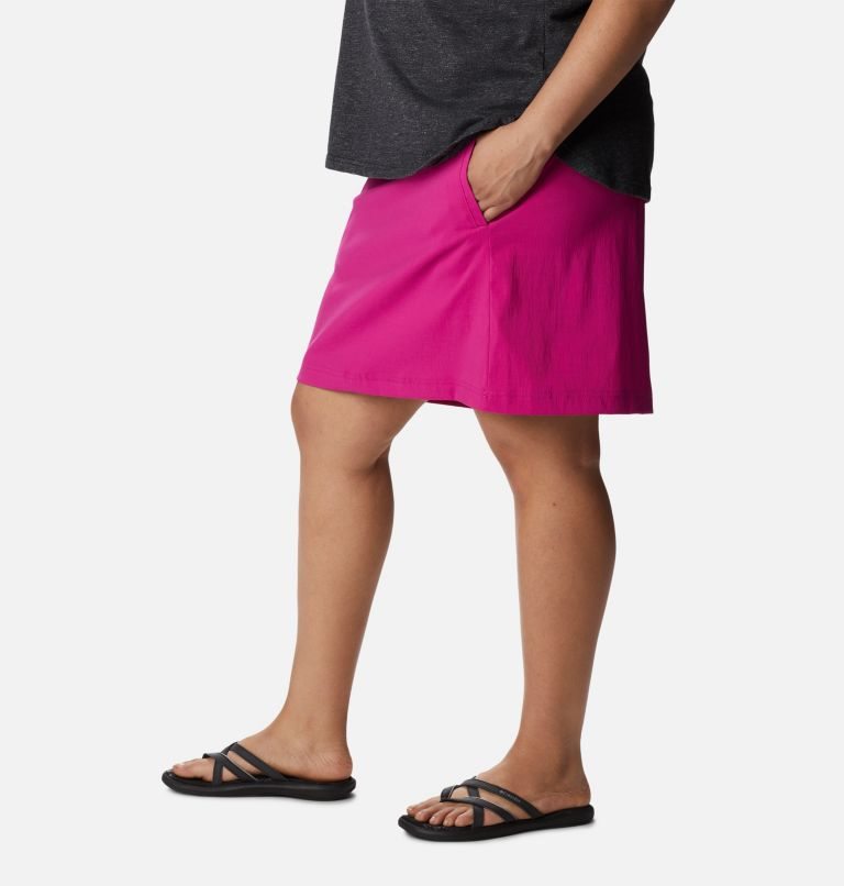 Women's Columbia On The Go Skorts Fuchsia | Plus Size CA-B305A